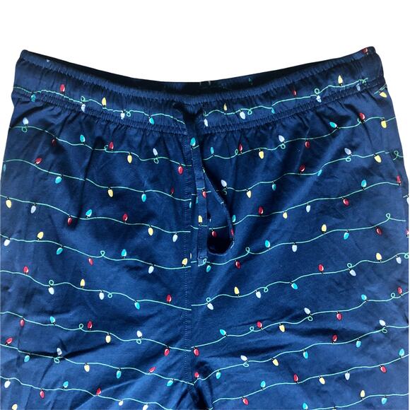 Holiday Family PJs Blue and Grey Holiday Lights 2 Piece Set - Size Small - Picture 9 of 16